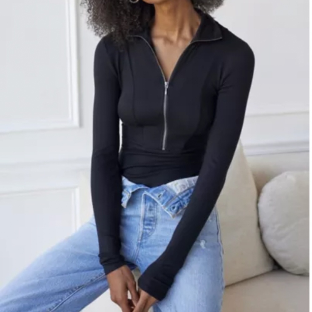 Out From Under Elowen Zip-Up Bodysuit
